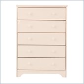Canwood 5 Drawer Chest in White