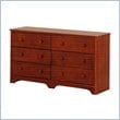 ADD TO YOUR SET: Canwood 6 Drawer Double Dresser in Cherry