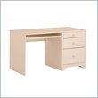 ADD TO YOUR SET: Canwood Single Pedestal Desk in White