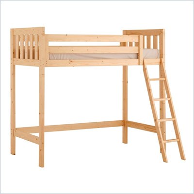 Canwood Alpine II Twin Loft Bunk Bed in Natural