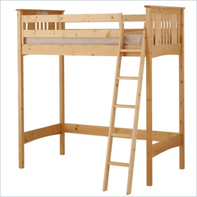 Canwood Base Camp Loft Bunk Bed in Natural