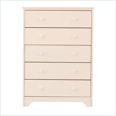 Canwood 5 Drawer Chest in White