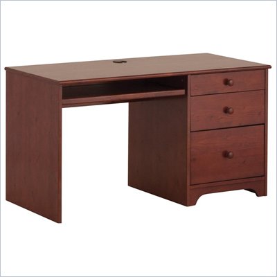Canwood Single Pedestal Desk in Cherry