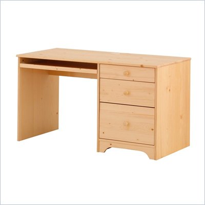 Canwood Single Pedestal Desk in Natural