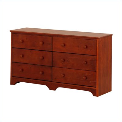 Canwood 6 Drawer Double Dresser in Cherry