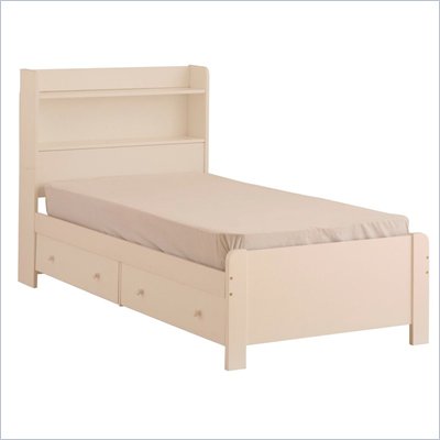 Canwood Mates Twin Bed in White