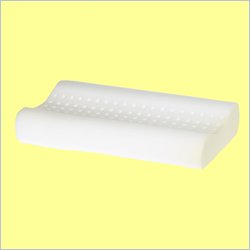 Pair of (2) Personal Size Contour Firm Memory Foam Pillows with Velour Covers