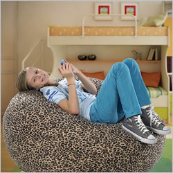 Comfort Magic Memory Foam Leopard Lounge Bag