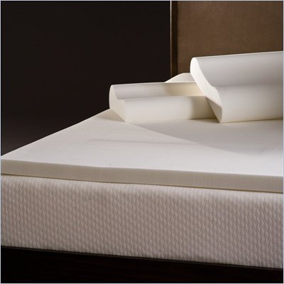 Comfort Magic 2-inch Memory Foam Mattress Topper with Contour Pillows