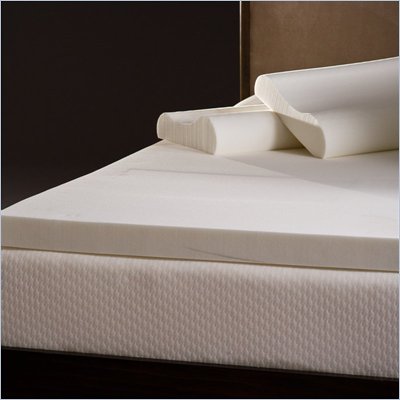 Comfort Magic 3-inch Memory Foam Mattress Topper with Contour Pillows