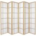 Oriental Furniture Double Cross Shoji Screen in Natural