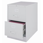 Hirsh Industries LLC 2500 Series 25 Deep 2 Drawer Legal File Cabinet in Gray
