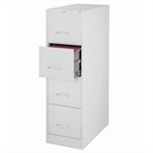 Hirsh Industries LLC 2500 Series 25 Deep 4 Drawer Letter File Cabinet in Gray