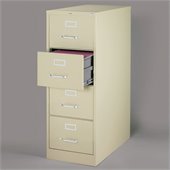 Hirsh Industries LLC 2500 Series 25 Deep 4 Drawer Legal File Cabinet in Putty