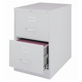 Hirsh Industries LLC 3000 Series 26.5 Deep 2 Drawer Legal File Cabinet in Gray
