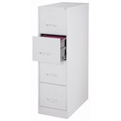 Hirsh Industries LLC 3000 Series 26.5 Deep 4 Drawer Letter File Cabinet in Gray