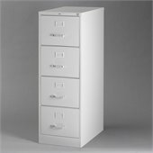 Hirsh Industries LLC 3000 Series 26.5 Deep 4 Drawer Legal File Cabinet in Gray