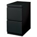 Hirsh Industries 2 Drawer Mobile File Cabinet File in Black