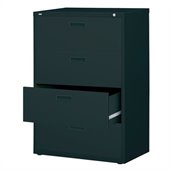 Hirsh Industries LLC 1000 Series Lateral 30 Wide 4 Drawer File Cabinet in Black