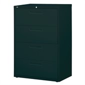 Hirsh Industries LLC 5000 Series Lateral 36 Wide 4 Drawer File Cabinet in Black
