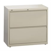 Hirsh Industries LLC 10000 Series Lateral 30 Wide 2 Drawer File Cabinet in Putty