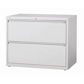 Hirsh Industries LLC 10000 Series Lateral 30 Wide 2 Drawer File Cabinet in Gray