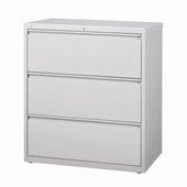 Hirsh Industries LLC 10000 Series Lateral 30 Wide 3 Drawer File Cabinet in Gray