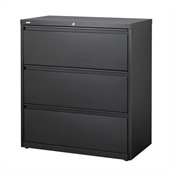Hirsh Industries LLC 10000 Series Lateral 36 Wide 3 Drawer File Cabinet in Black