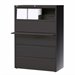Hirsh Industries 10000 Series 5 Drawer Lateral File Cabinet in Charcoal