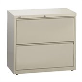 Hirsh Industries LLC 10000 Series Lateral 42 Wide 2 Drawer File Cabinet in Putty