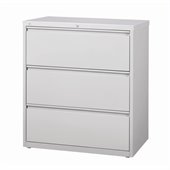 Hirsh Industries LLC 10000 Series Lateral 42 Wide 3 Drawer File Cabinet in Gray