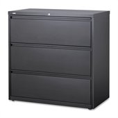 Hirsh Industries LLC 10000 Series Lateral 42 Wide 3 Drawer File Cabinet in Charcoal