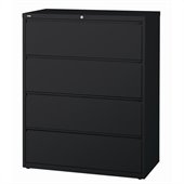 Hirsh Industries LLC 10000 Series Lateral 42 Wide 4 Drawer File Cabinet in Black