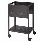Hirsh Industries LLC SOHO 18 Deep Mobile File Cart in Black
