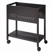 Hirsh Industries LLC SOHO 24 Deep Mobile File Cart in Black