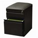 Hirsh Industries Mobile Seat Box-File Cabinet in Black
