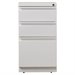 Hirsh Industries 3 Drawer Mobile File Cabinet in White