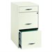 Hirsh Industries 3 Drawer Steel File Cabinet in White