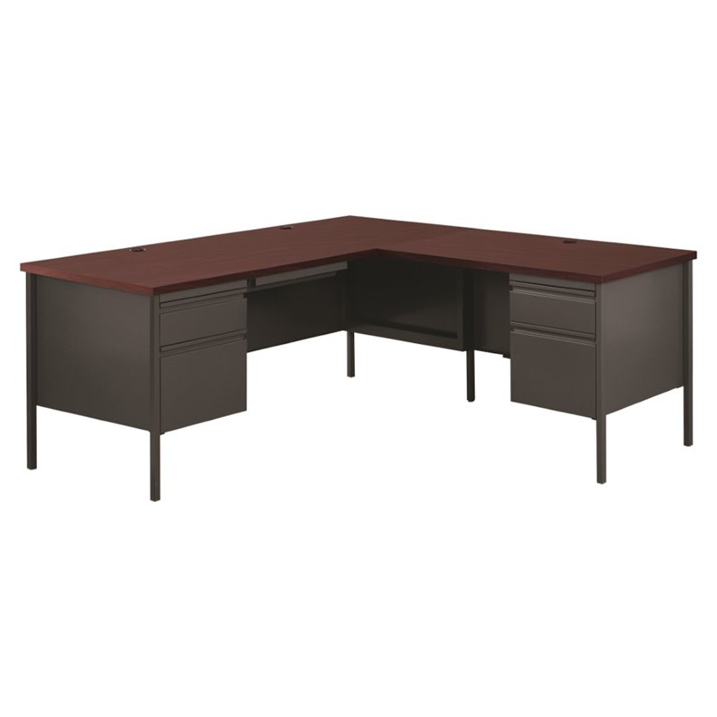 Hirsh 66 L Shape Computer Desk In Charcoal And Gany 20106 Hirsh 66