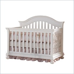 Creations Baby Summer's Evening Convertible Crib in Rubbed White Best Price