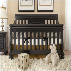 Creations Baby Summer's Evening Sleigh Crib in Antique Black