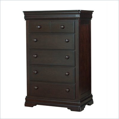 Creations Baby Carragio 5 Drawer Chest in Coffee