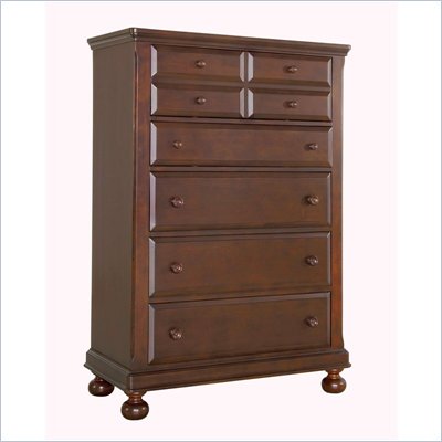 Creations Baby Summer's Evening 5 Drawer Chest in Twilight Cherry