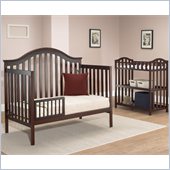 Sb2 by Sorelle Lynn 4-in-1 Convertible Crib with Mini Rail in Merlot
