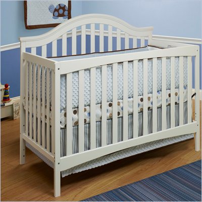 Sb2 by Sorelle Lynn 4-in-1 Convertible Crib with Mini Rail in White