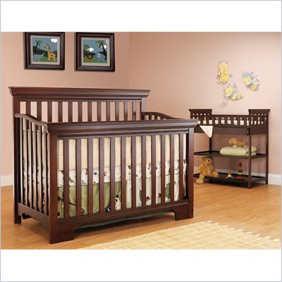 Sb2 by Sorelle Robin 2-in-1 Convertible Crib in Cherry
