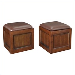 Hammary Kanson Storage Ottomans in Prairie (Set of 2)