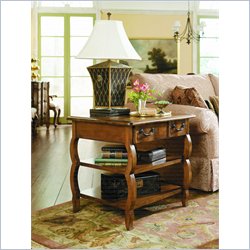 Hammary Siena Rectangular Storage End Table in Tuscany