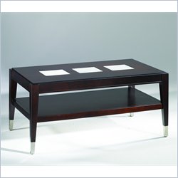Hammary Glamour Rectangular Cocktail Table in Sable Brown