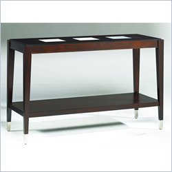Hammary Glamour Sofa Table in Sable Brown